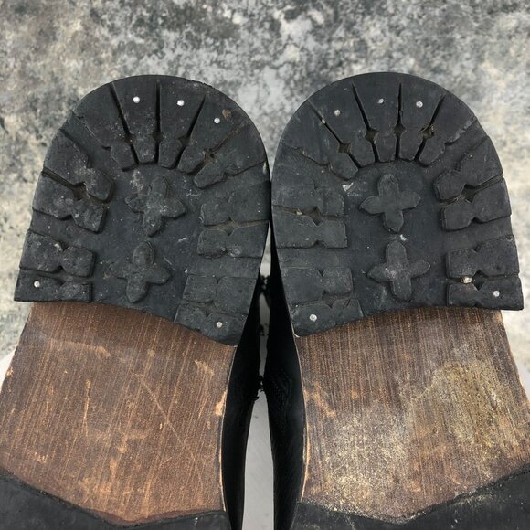 Red Tape Men's Size 11 Salisbury Buckle Black Leather Side Zip Ankle Biker Boots - Picture 11 of 13